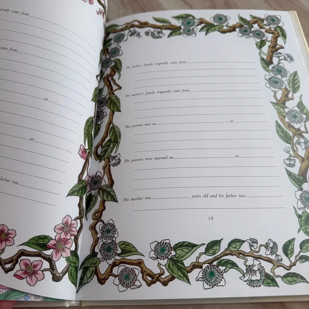 The Bride's Book with Floral Design